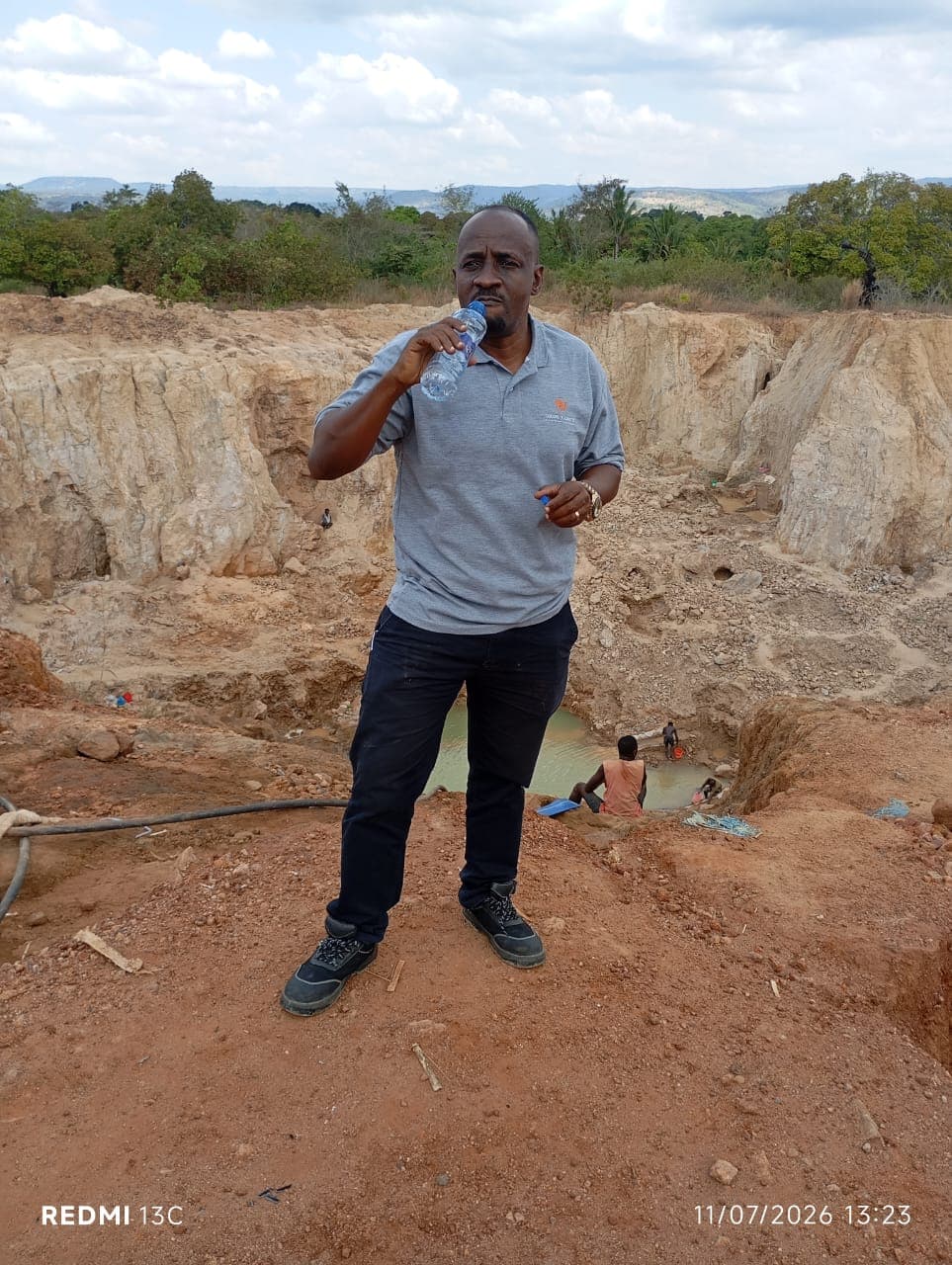 TASCO95 team at an active open-pit site